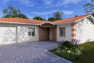 votre maison de 103m2 sur un terrain de 1050m2 sur la commune de Le Verdon-sur-Mer au prix de 425910&euro; avec Alpha Constructions